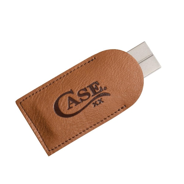 Case Cutlery 2023 Case Knife Sharpener Diamond Stone W/Embellished Leather Sheath CAS-09533 - main